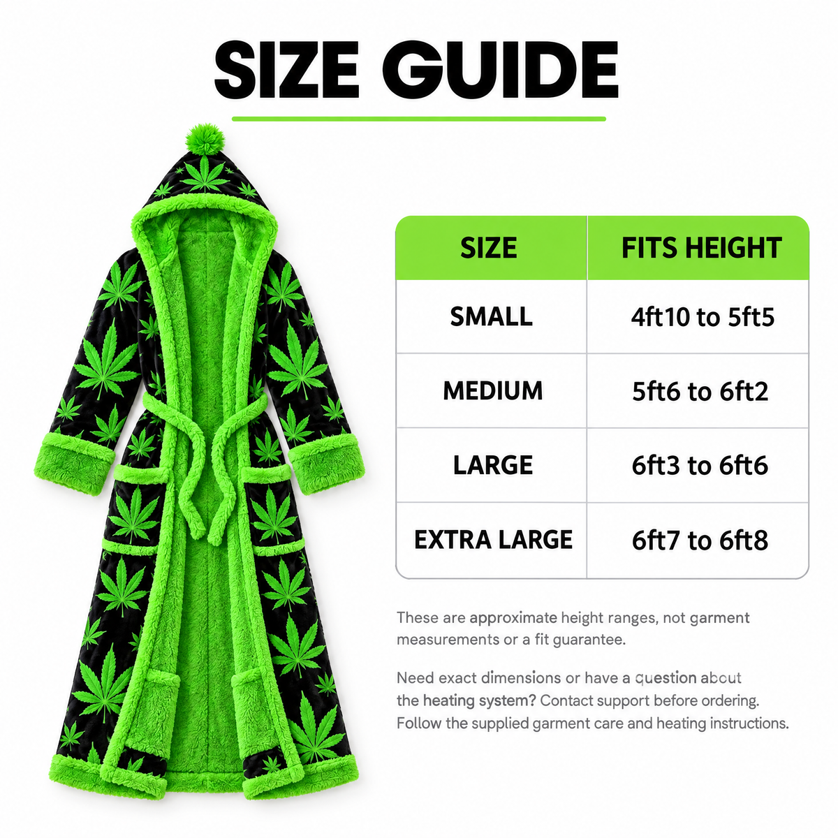 The Baked Robes- Leaf Heated Robe